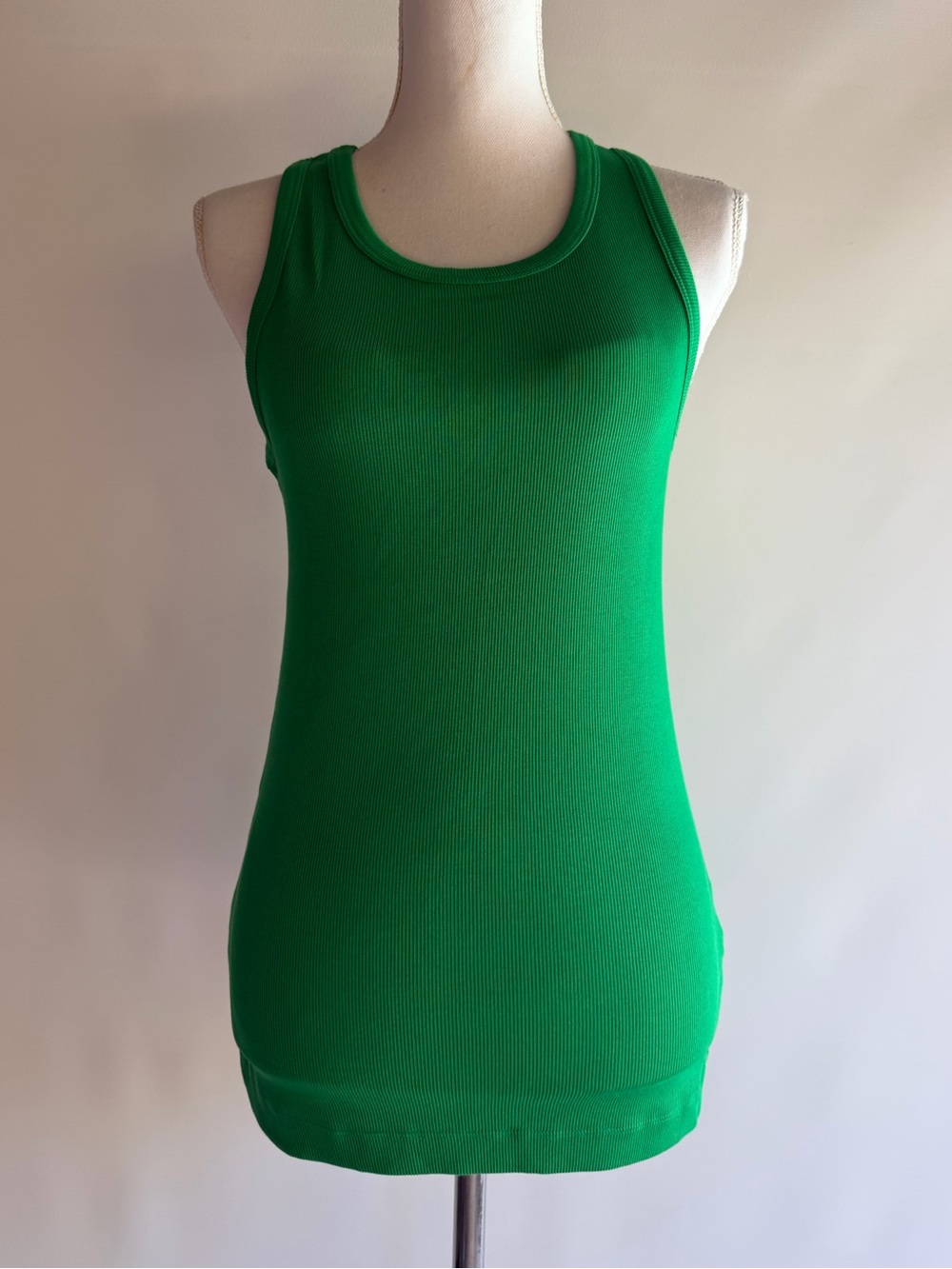 COS Kelly Green Ribbed Tank Top - sz M